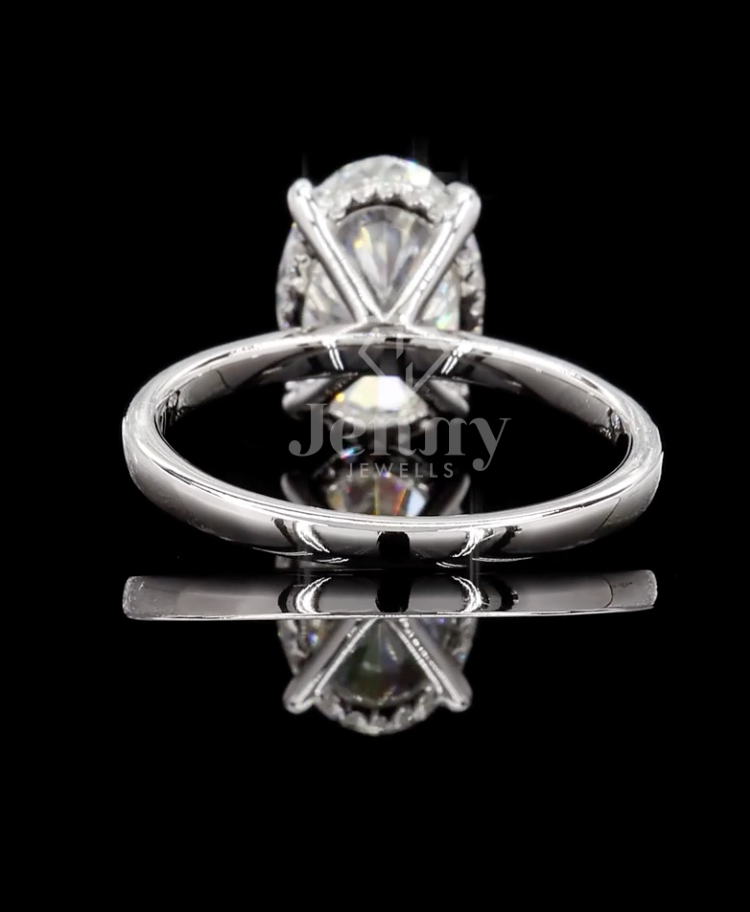 Classic Oval Solitaire Lab Grown Diamond Ring ,2.60 CT Oval Cut Lab Grown Diamond Ring | 2.70 CT E VVS2 Solitaire Ring | IGI Certified | Jenny Jewells