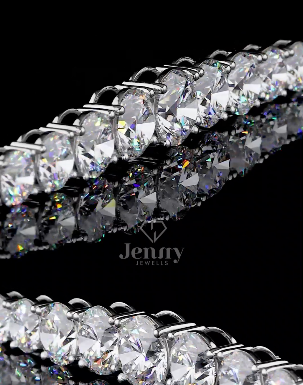 Eterna Grace – Graduated Diamond Tennis Necklace