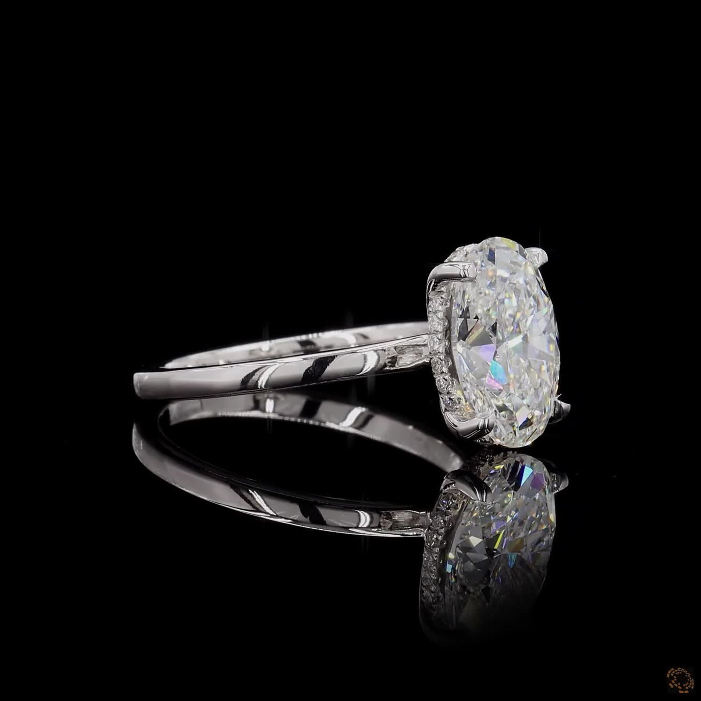 Classic Oval Solitaire Lab Grown Diamond Ring ,2.60 CT Oval Cut Lab Grown Diamond Ring | 2.70 CT E VVS2 Solitaire Ring | IGI Certified | Jenny Jewells