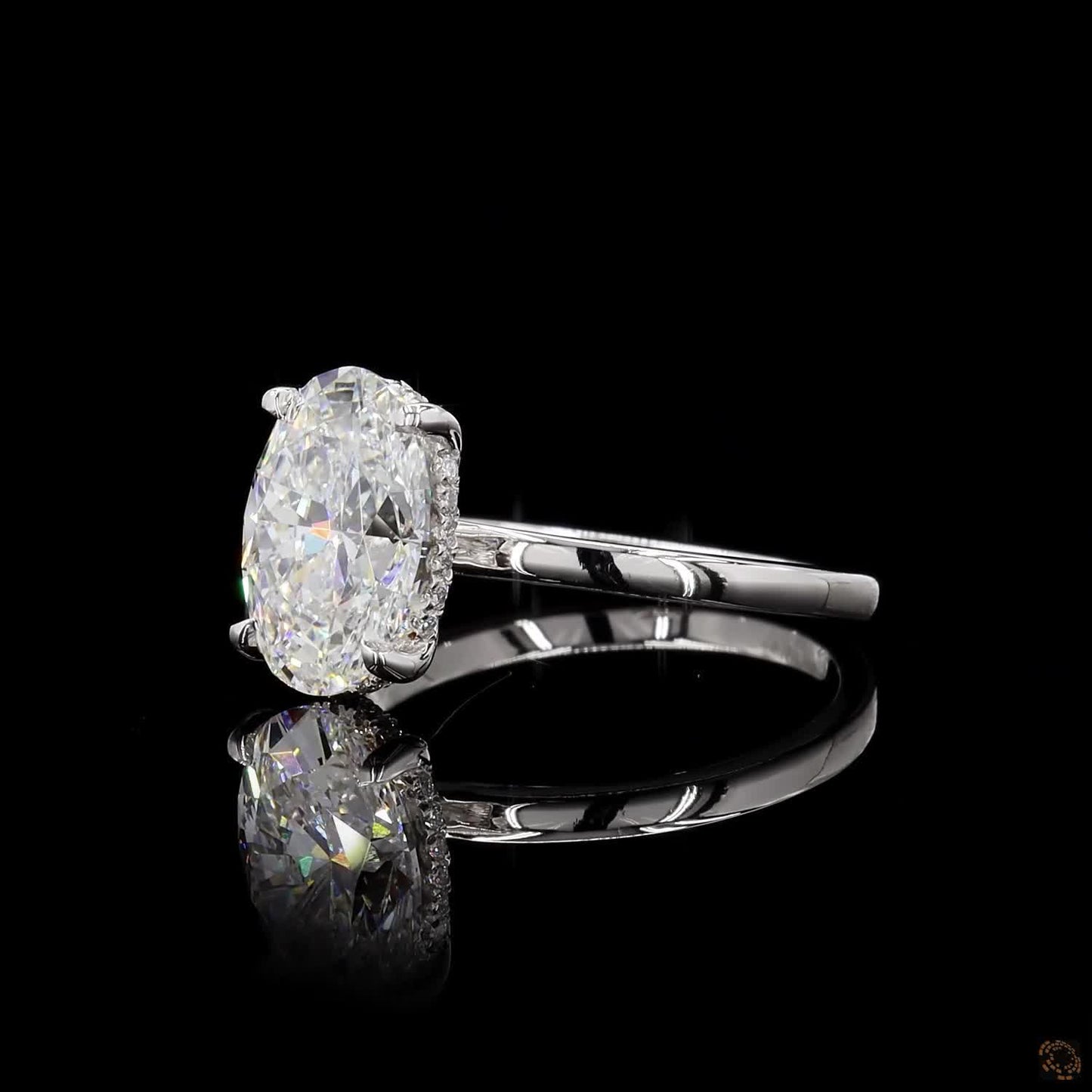 Classic Oval Solitaire Lab Grown Diamond Ring ,2.60 CT Oval Cut Lab Grown Diamond Ring | 2.70 CT E VVS2 Solitaire Ring | IGI Certified | Jenny Jewells