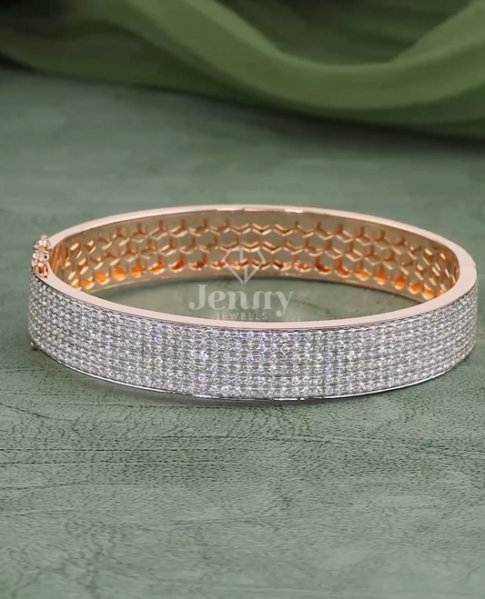 Imperial Grid 5 Carat Diamond Men’s Bracelet (EF-VVS) | Jenny Jewells