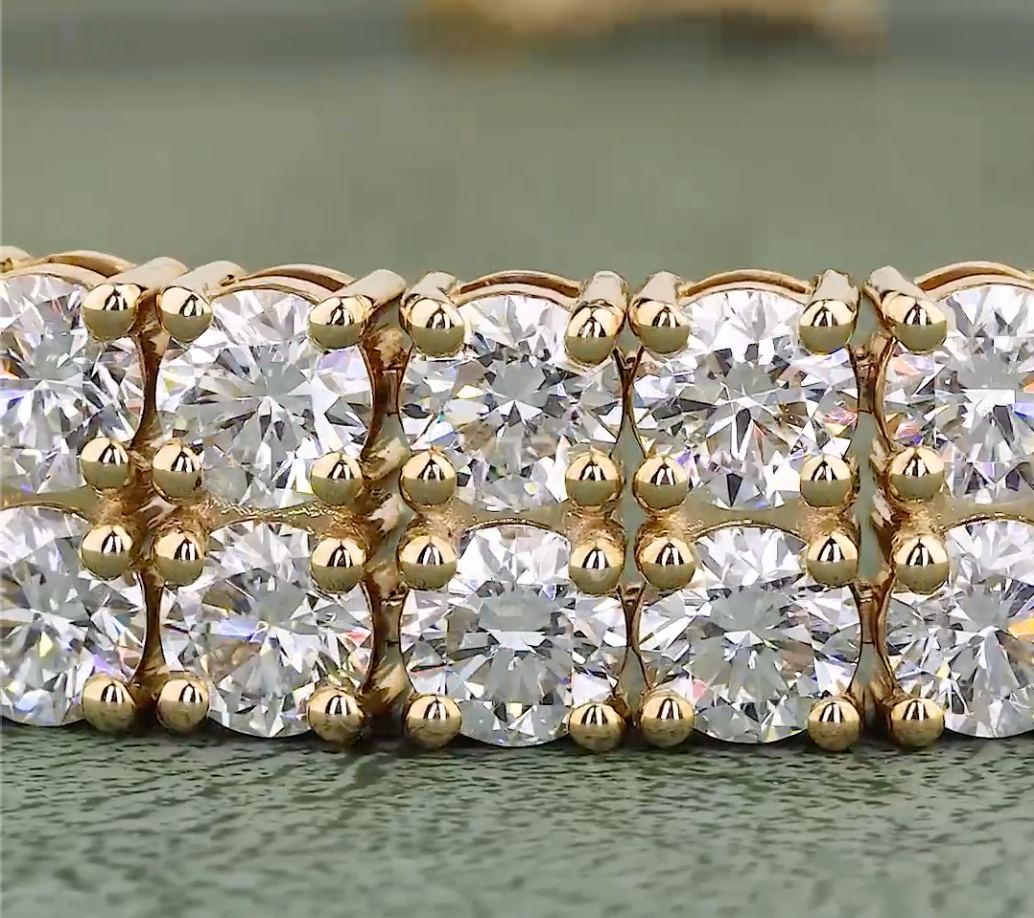 Royal Double Row 7.30 Carat Diamond Tennis Bracelet EF-VVS | Jenny Jewells - JENNY JEWELLS