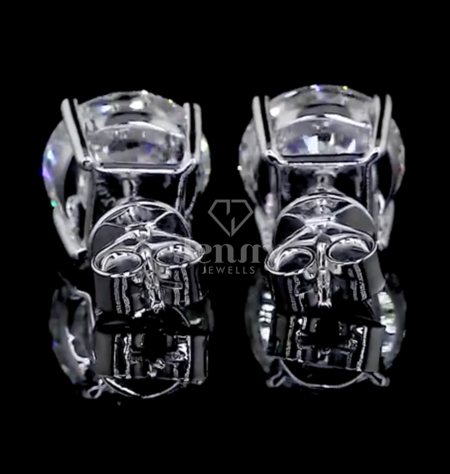 2.08 CT Round Cut Lab Grown Diamond Stud Earrings | E VVS2 | IGI Certified | Classic Round Cut Lab Grown Diamond Stud Earrings