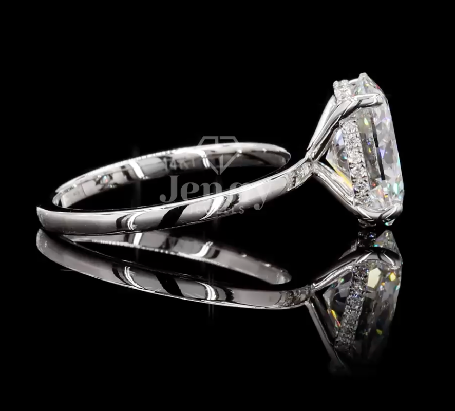 Classic Oval Solitaire Lab Grown Diamond Ring ,2.60 CT Oval Cut Lab Grown Diamond Ring | 2.70 CT E VVS2 Solitaire Ring | IGI Certified | Jenny Jewells