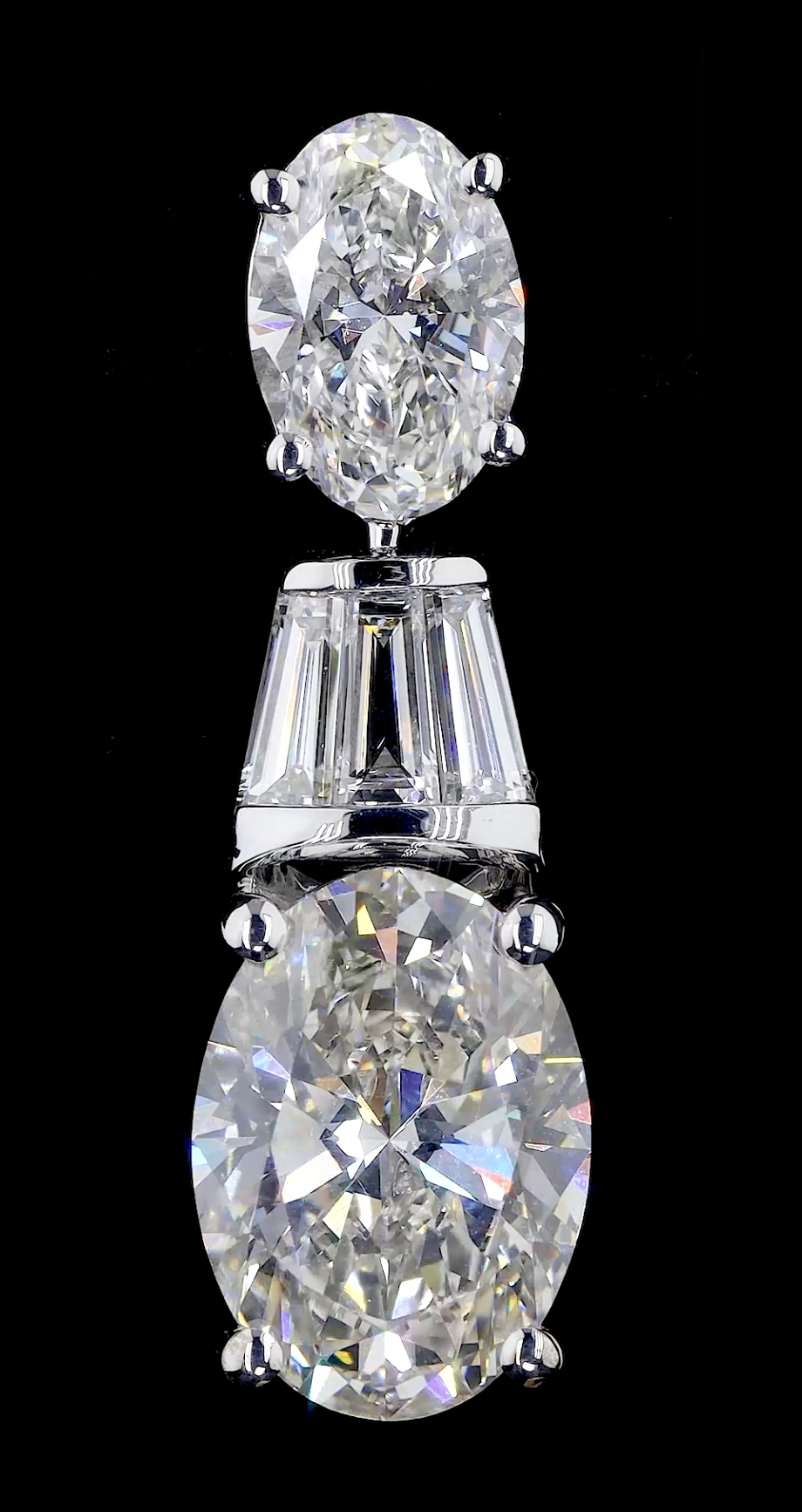 Oval Cut Lab Grown Diamond Drop Earrings | 9.00 CT E VS Diamond Luxury Earrings | IGI Certified Anniversary Gift For her