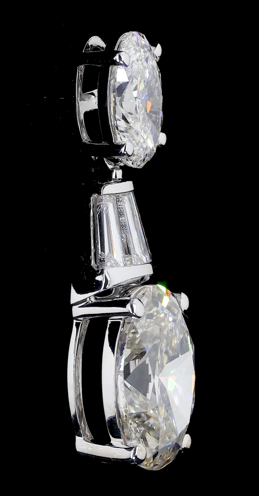 Oval Cut Lab Grown Diamond Drop Earrings | 9.00 CT E VS Diamond Luxury Earrings | IGI Certified Anniversary Gift For her