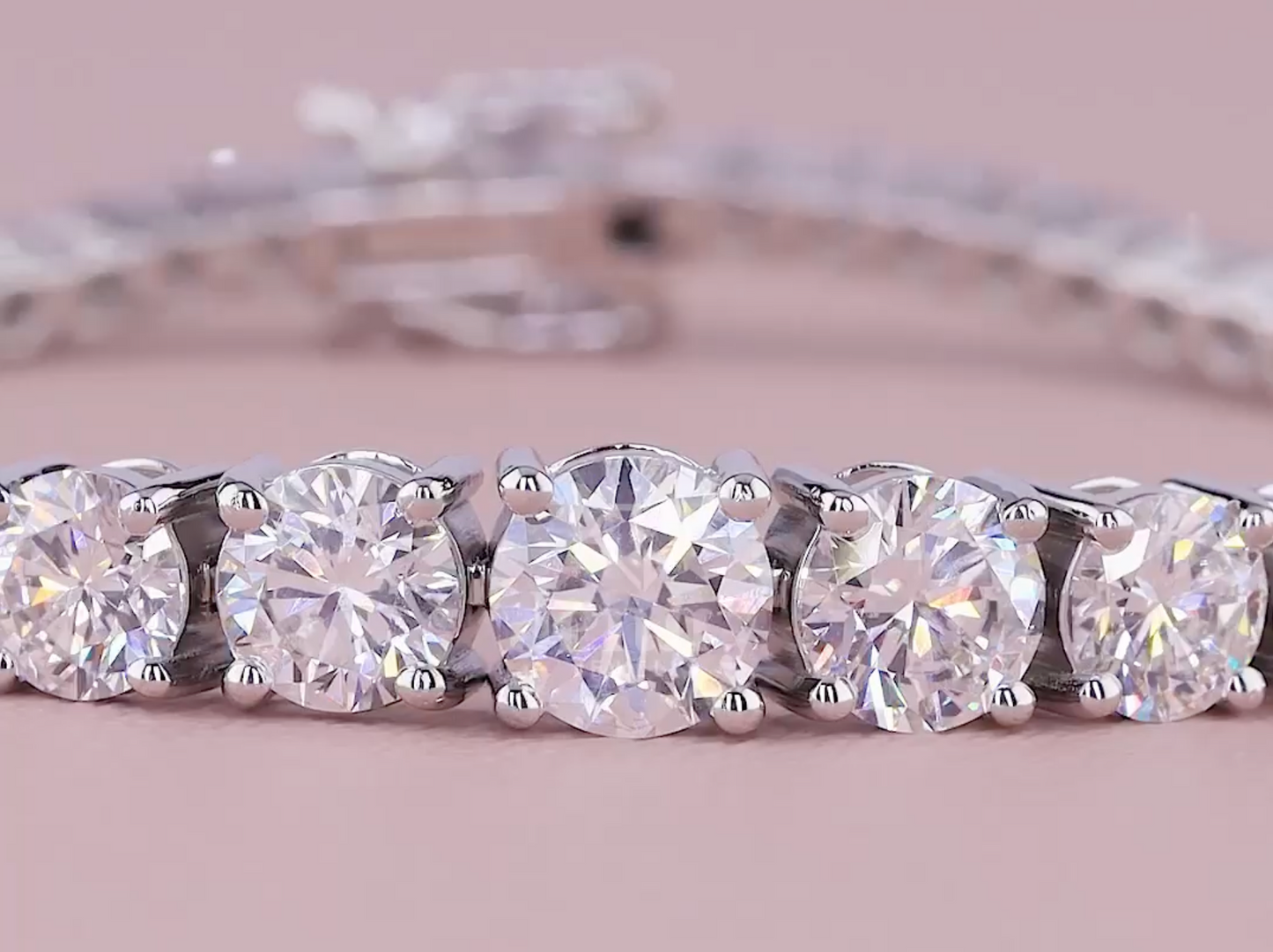 Lustre Flow 7.50 Carat Graduated Diamond Bracelet (E-F VS) | Jenny Jewells - JENNY JEWELLS