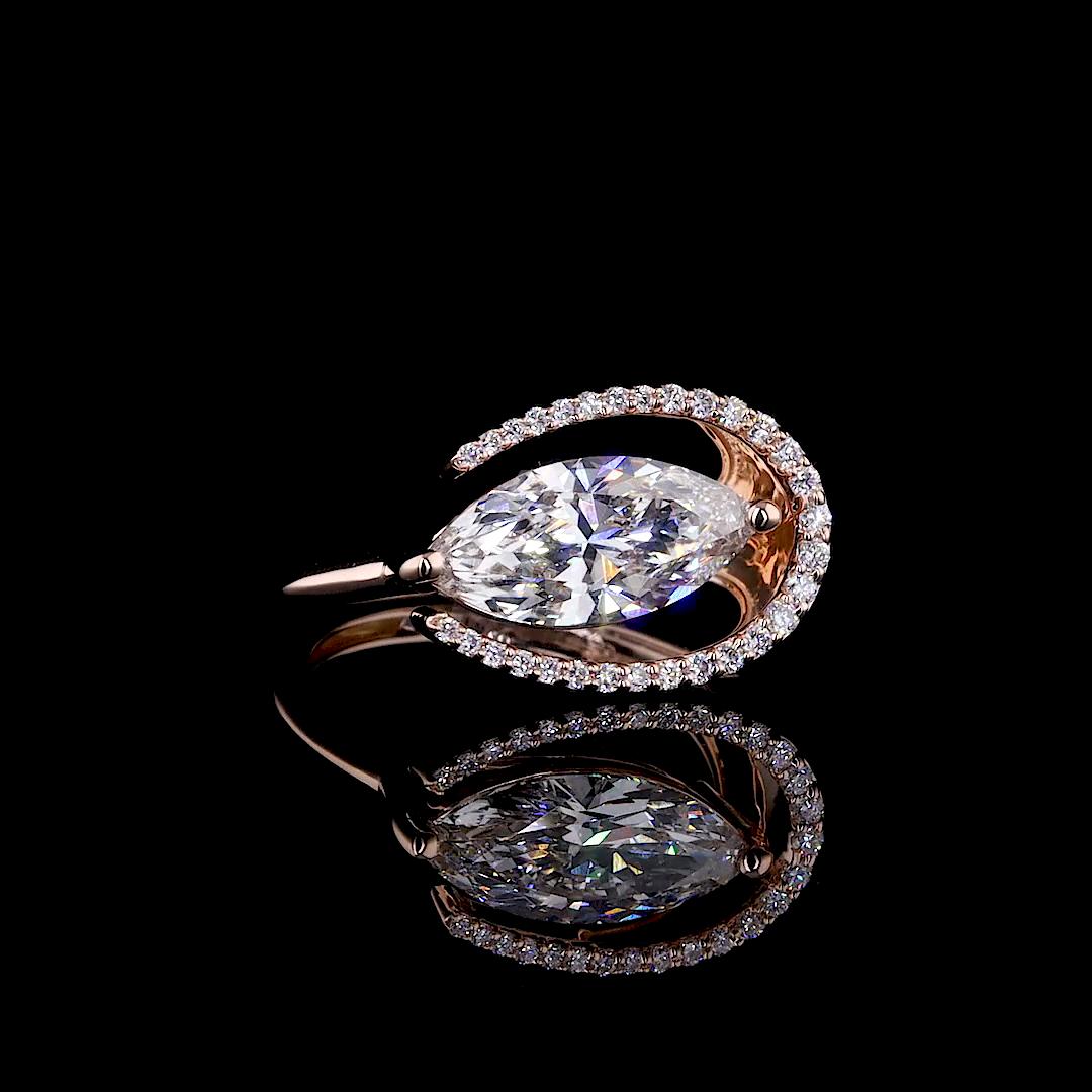 Marquise Diamond Ring - JENNY JEWELLS