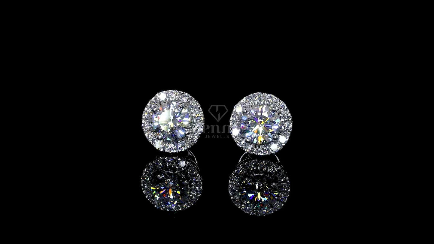 Surd Halo Earrings - JENNY JEWELLS