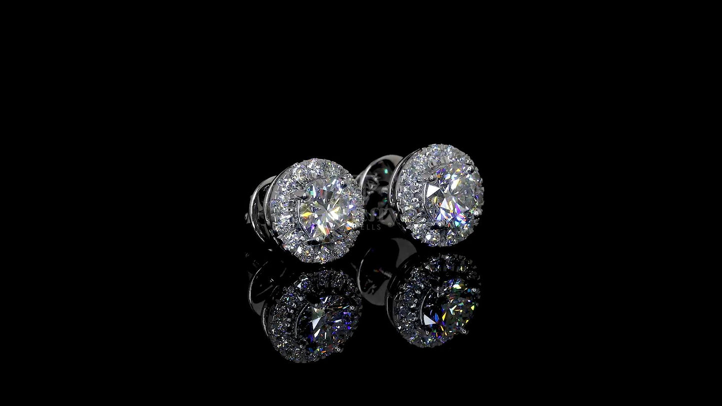 Surd Halo Earrings - JENNY JEWELLS