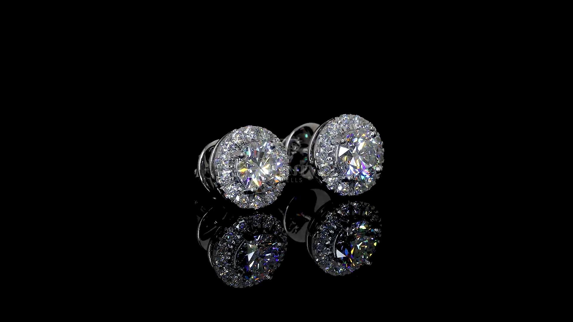 Surd Halo Earrings - JENNY JEWELLS