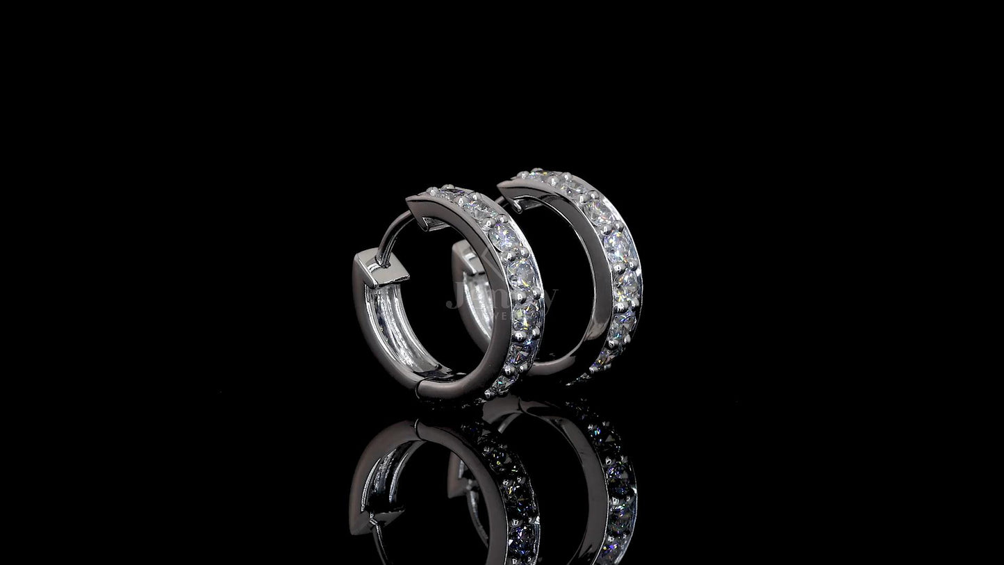 Elegant hanging earrings with 16 diamonds totaling 1.60 CT in rose/white/yellow gold – Jenny Jewells

