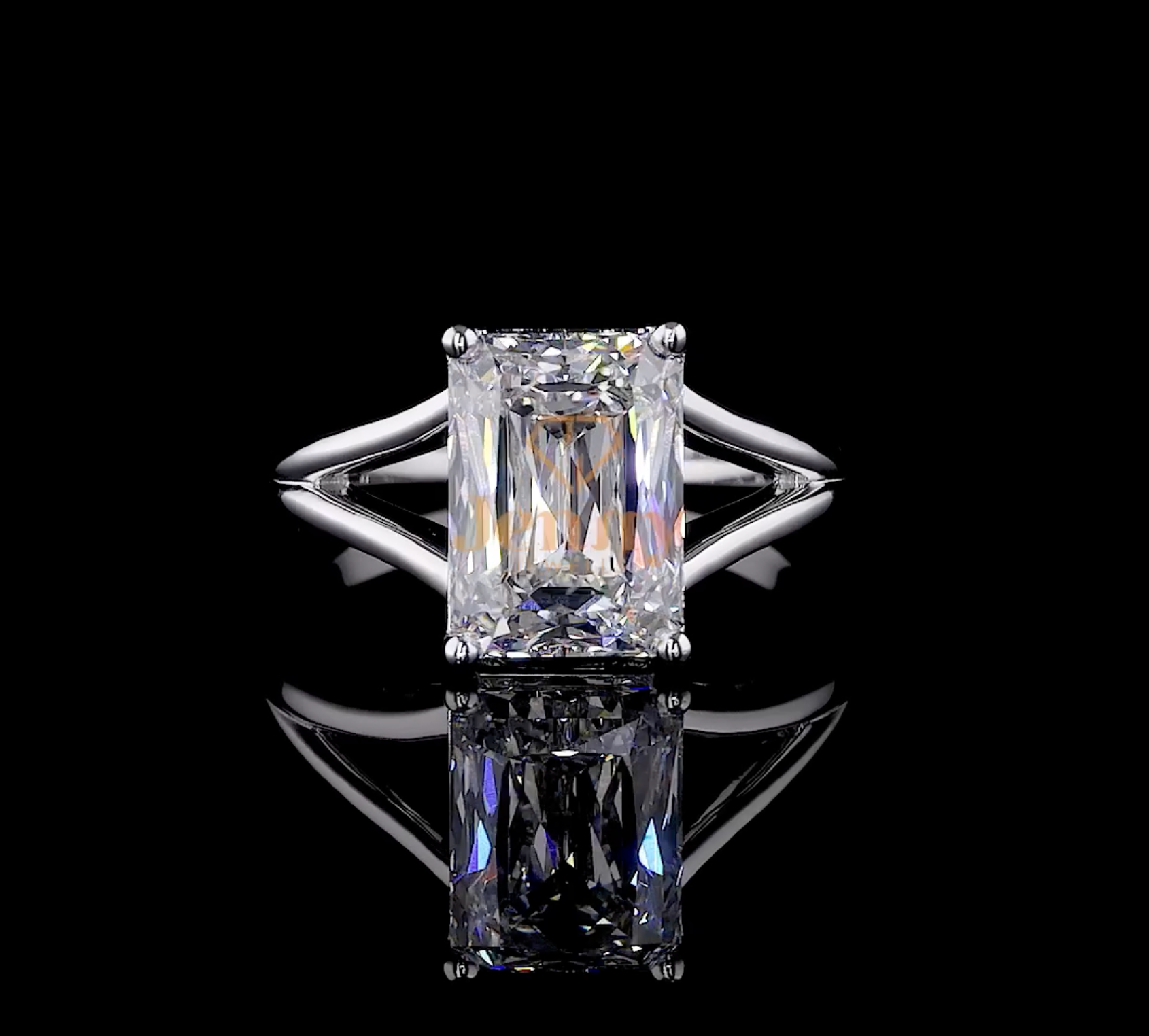 Solitaire Diamond Ring with a 4.09 CT brilliant-cut diamond set in white, yellow, or rose gold. A classic and elegant engagement ring or statement piece.