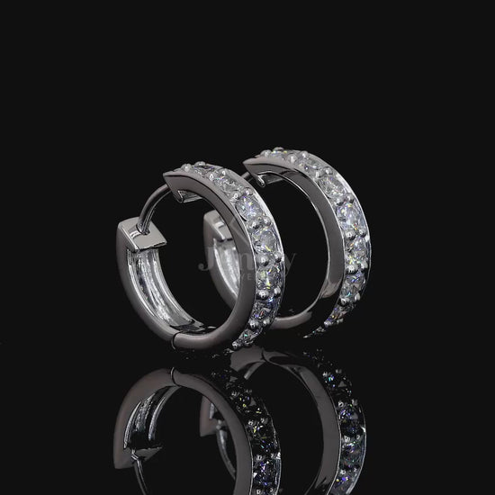 Elegant hanging earrings with 16 diamonds totaling 1.60 CT in rose/white/yellow gold – Jenny Jewells

