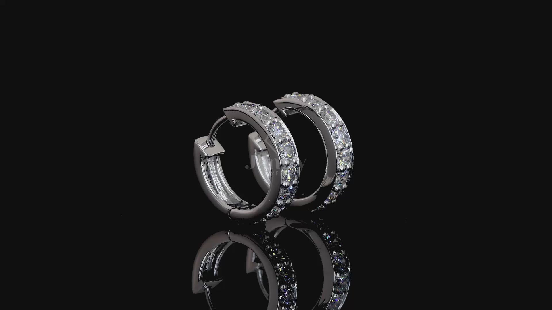Elegant hanging earrings with 16 diamonds totaling 1.60 CT in rose/white/yellow gold – Jenny Jewells

